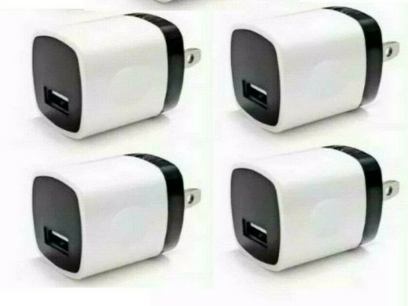 4x 1A USB Home Wall Charger Plug AC Power Adapter For iPhone Samsung LG Android - Image 1 of 3