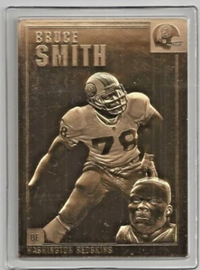 Bruce Smith 2000 Danbury Mint Encased 22kt Gold Football Card #67 Redskins - Picture 1 of 1