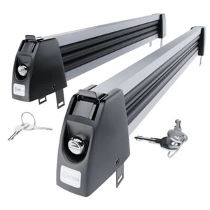 Portaesquís para portaequipajes de techo - plata - para 5 pares de esquís - Imagen 1 de 6