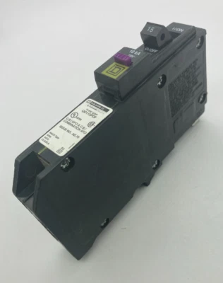 Square D QO115PDF 1P 15A 120V QO Plug On Neutral Dual Function GFCI AFCI Breaker