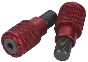 Set Contrappesi Stabilizzatori Ø28 Terminali Specifici Manubri Moto Yamaha Rosso - Picture 1 of 6