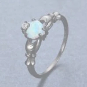 925 Black opal ring - Picture 1 of 1