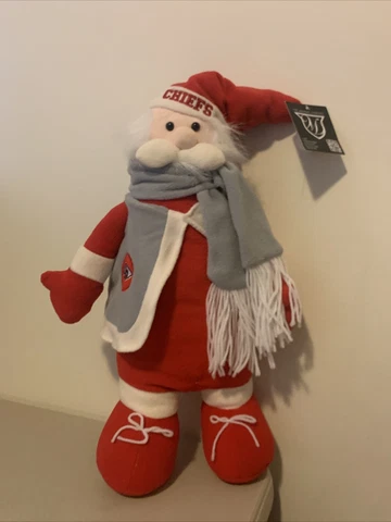 Kansas City Chiefs Christmas 26 Inch Santa Plush With Tags The Memory Company Cover
