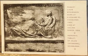 Scottish Postcard ROBERT LOUIS STEVENSON Memorial St Giles Edinburgh Scotland - Imagen 1 de 2
