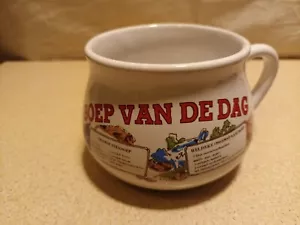 Recipe Soup Bowls Soep Van De Dag Our Soup Of The Day Vintage - Picture 1 of 6