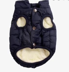 Hundejacke Fleecefutter extra warm Winter Out für kleine/mittlere Hunde marine Gr. L - Bild 1 von 6