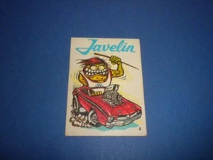 ODD RODS Donruss sticker #5 JAVELIN related Odder Fantastic 1969-1973 - Picture 1 of 4
