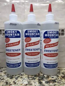 3 BOTTIGLIE Smoky Mountain dolcificante senza calorie 16 oz zero zucchero sostituto Keto - Foto 1 di 4