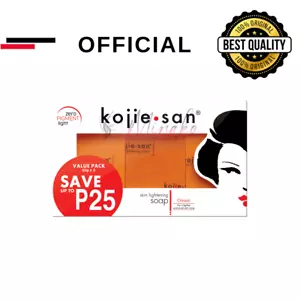 Kojie San Skin Lightening Soap 3 x 65g Kojic Acid Whitening Official - Picture 1 of 4