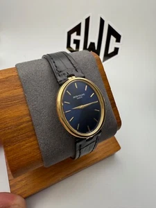 Patek Philippe Golden Ellipse 4225J 18K Yellow Gold Blue Dial 24 x 29mm Vintage - Picture 1 of 6