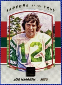 2017 Panini Donruss Legends of the Fall Red Parallel JOE NAMATH #23 ๐ - Picture 1 of 2