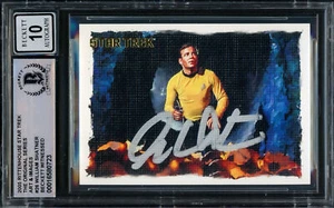 Tarjeta Rittenhouse 2005 autografiada William Shatner Star Trek automática Beckett 228056 - Imagen 1 de 2