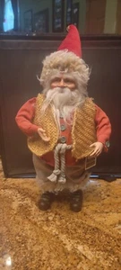 Nordic Christmas Santa Figurine Statue Holiday Decor Sullivans Collection 16" H - Picture 1 of 6