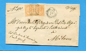 1875 CASALPUSTERLENGO d.c. ( LODI ) + n.p. su c.10 DLR COPPIA (244023) - Imagen 1 de 1