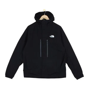 North Face Softshell Jacket Mens Size M Black Hooded Full Zip Utility - Picture 1 of 15