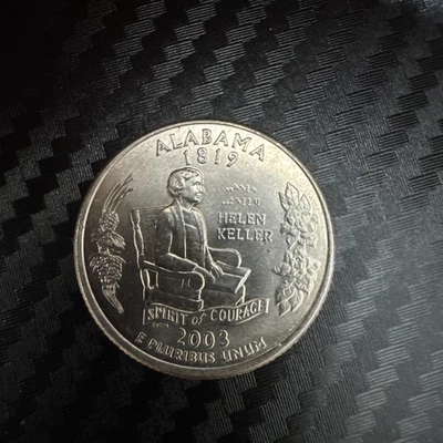 2003 P Hellen Keller Commemorative State Quarter Alabama Error - Image 1 of 2