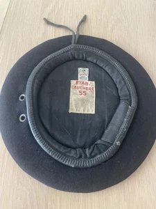 Vintage Military Wool French Beret Size 55 Post Ww2 - Picture 1 of 3