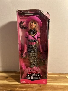 Barbie rosa Halloween Puppe Collector 2008 Mattel Spinnennetz blond Box DMG - Bild 1 von 8
