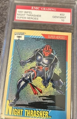 1991 Marvel Universe Night Thrasher #22 EMC Gem Mint 10 - Image 1 of 4