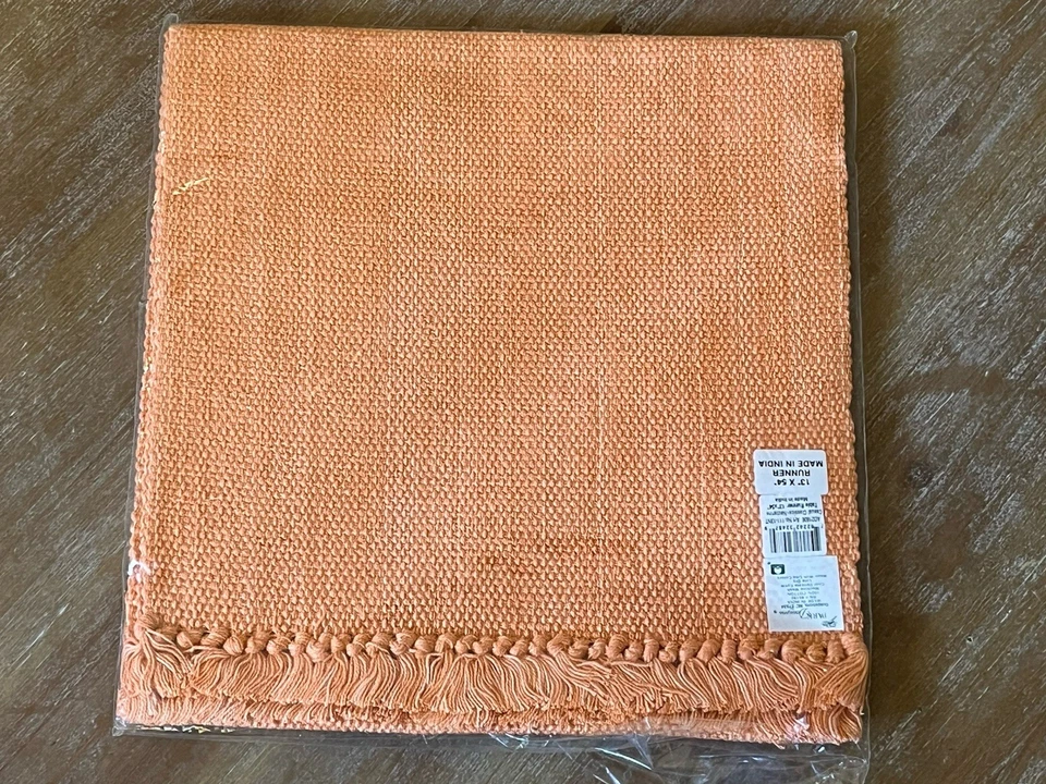 Park Designs Casual Classics Nectarine Woven Table Runner 13" x 54" New - Image 1 of 2