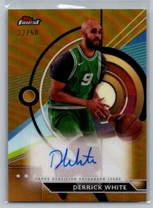 2023-24 Topps Finest Gold Derrick White Gold Auto #FA-DW 22/50 - Picture 1 of 2