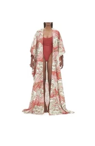 Andrea Iyamah | Gamba Maxi Tie-Waist Robe One Size Long - Picture 1 of 12