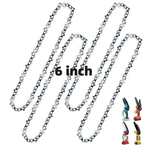 Mini Chainsaw Chain, Replacement 6 inch Mini Chainsaw Chains for Cordless Ele... - Foto 1 di 8