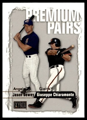 2000 SkyBox Jason Dewey/Giuseppe Chiaramonte Rookie Anaheim Angels/San Francisco - Image 1 of 2