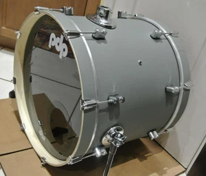 PDP 20" CONCEPT MAPLE BASS DRUM in PEWTER SATIN for YOUR DRUM SET! LOT K920 - Picture 1 of 13