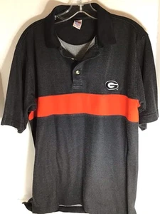 Vintage University Of Georgia Polo Shirt Russell Athletics Men’s Size M Heavy - Picture 1 of 6