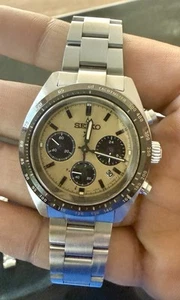 Seiko Prospex Speedtimer Gold SSC817 With Extra strapcode Oyster Bracelet - Picture 1 of 11
