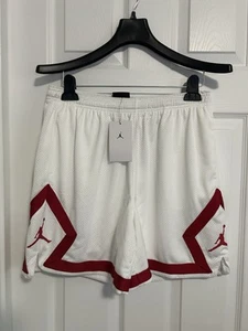 BNWT WOMEN NIKE AIR JORDAN HERITAGE DIAMOND SHORTS WHITE #DO5032 US MEDIUM (M) - Picture 1 of 12