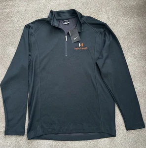 Nike Golf Herren Quarter Zip Größe M Grau Pullover Logo Helio Health - Bild 1 von 7