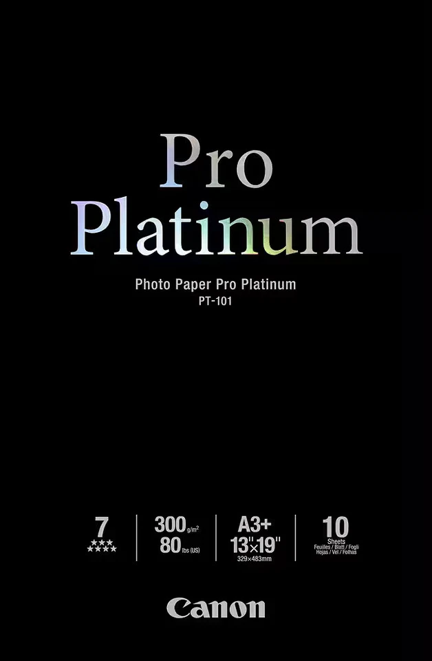 Canon - PT-101 Pro Platinum глянцевая фотография 13 «x 19» 10 штук бумаги - белый - Изображение 1 из 1