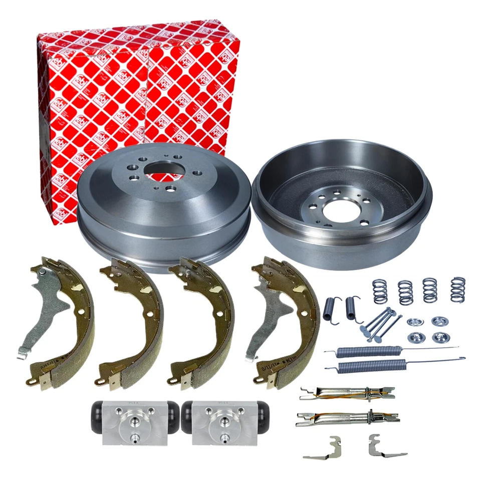 FEBI Bremstrommeln 295mm BREMBO Bremsbacken Rep Set Hinten für VW AMAROK 2HA S1B - Bild 1 von 4