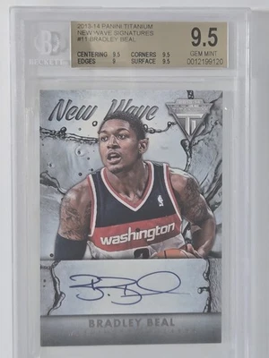 2013-14 Panini Titanium New Wave Signatures Bradley Beal BGS 9.5/10 Auto (RC) - Image 1 of 2