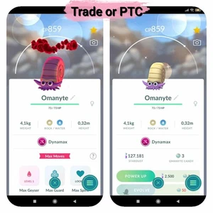 Pokemon *** Shiny Dynamax Omanyte *** Trade 20k oder P'T.C (Pls Beschreibung lesen) - Bild 1 von 1