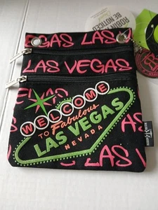 Robin Ruth Sm Las Vegas Crossbody Bag Canvas Double Zip No Strap VIBRANT COLORS - Picture 1 of 18