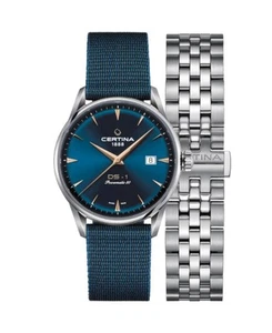 CERTINA Men Analog Automatic Casual Watch Classic Dress Blue Dial Waterproof Rou - Picture 1 of 7