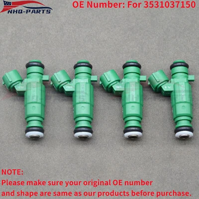 Inyectores de combustible 4 piezas 3531037150 para Hyundai Accent 1,6 L L4 2006-2011 FJ989 TR EE. UU. Foto 1 de 4