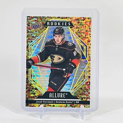 Jacob Perreault 2022-23 Allure #133 Gold Glitter Bomb RC /199 Anaheim Ducks - Image 1 of 4
