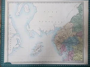 1865 Buen Tamaño SDUK Walker Mapa de Inglaterra y Gales, Hoja 2, Nuevo con etiquetas - Imagen 1 de 4