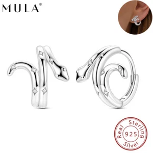 MULA European Starry Snake Hook Earrings for Women Jewelry 925 Sterling Silver - Picture 1 of 7