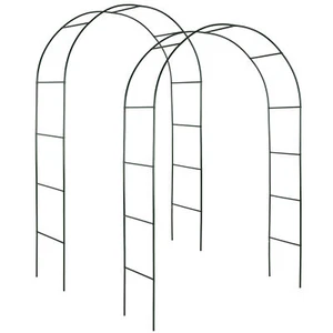 Set di 2 arco ferro decorativo per rampicanti giardino piante rampicanti nuovo - Foto 1 di 4