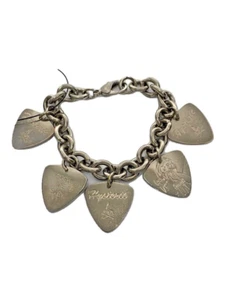 HYSTERIC GLAMOUR Hysteric on Skull Guitar Pick Shape Bracelet Gift Japan - Picture 1 of 6