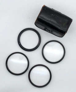 58mm Prinz Lenses Nos. 1/2/3 & 52-58mm Adapter Made in Japan W/Original Case - Picture 1 of 6