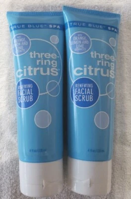 💥💥💥(2) Three Ring Citrus True Blue Spa Renewing Facial Scrub Bath Body Works - Image 1 of 4