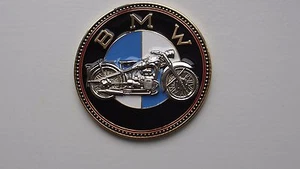 Vintage BMW motorcycle badge bike emblem badge - BMW motorrad old timer Plakette - Picture 1 of 7