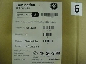 GE Lumination LED Systems GEWHPHWA2-65K / 4 Volt 50Ft. Roll 100 modules - Picture 1 of 3