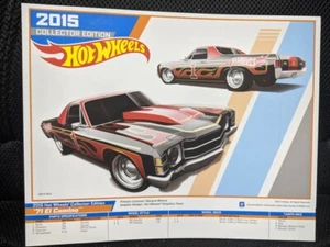 2015 Hot Wheels Collectors Edition '71 El Camino Post in E-Sheet Poster - Bild 1 von 1